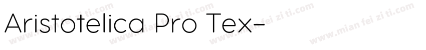 Aristotelica Pro Tex字体转换